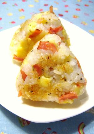 ベーコンチーズの焼きおにぎり♪-レシピのメイン写真