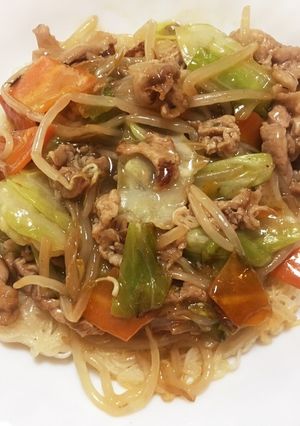 パリ!もち!あんかけそうめん ♡+.゜-レシピのメイン写真
