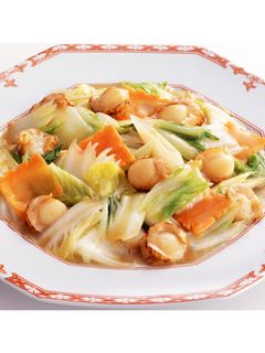 白菜とホタテのオイスター炒め物-レシピのメイン写真