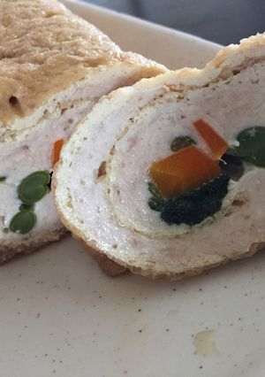 油揚げで野菜たっぷりのチキンロール-レシピのメイン写真