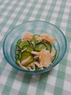 キュウリとささみと麩の和えもの-レシピのメイン写真
