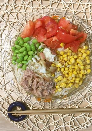 夏野菜そうめん part2-レシピのメイン写真