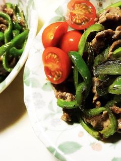 薄切り肉活用レシピ!牛肉ピーマン炒め☆-レシピのメイン写真