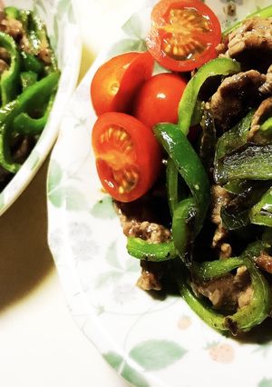 薄切り肉活用レシピ！牛肉ピーマン炒め☆-レシピのメイン写真