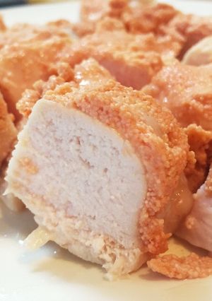 鶏胸肉の明太マヨ乗せ❁*+-レシピのメイン写真