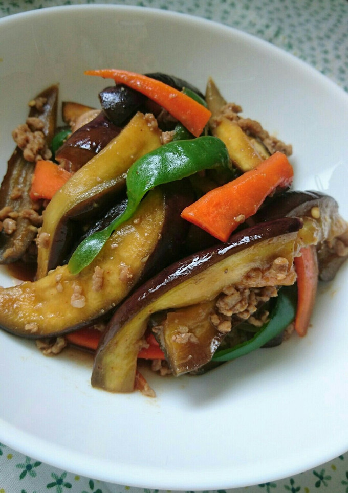 なすとピーマンの甜麺醤炒め-レシピのメイン写真