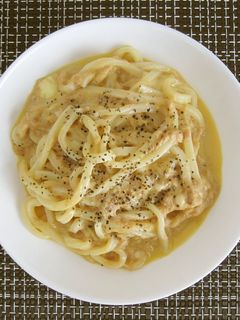和風カルボナーラうどん-レシピのメイン写真