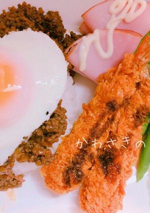 我が家流 ロコモコそぼろ丼☆-レシピのメイン写真