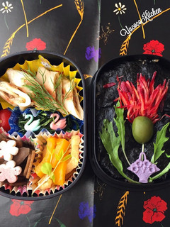 あざみ佃煮、揚げない春巻き 玄米海苔弁当-レシピのメイン写真