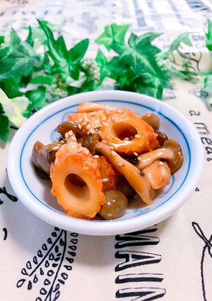パパッと副菜♡ちくわとしめじの甘辛炒め-レシピのメイン写真