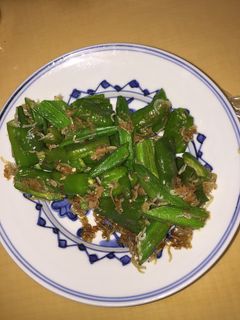万願寺とうがらしとオクラのジャコ炒め-レシピのメイン写真