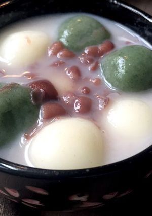 よもぎ白玉のココナッツミルクぜんざい-レシピのメイン写真