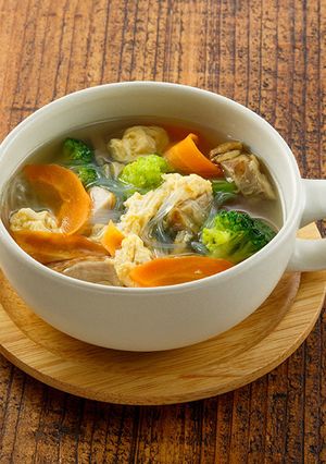 春雨卵チキンスープ-レシピのメイン写真