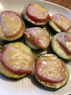 超簡単ズッキーニ トマトチーズ-レシピのメイン写真