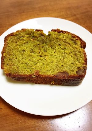 HM使って☆抹茶と甘納豆のパウンドケーキ-レシピのメイン写真