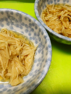 *エノキの簡単黒酢和え*-レシピのメイン写真