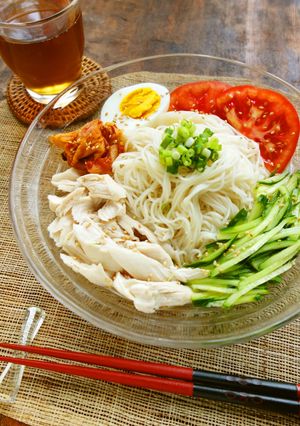そうめんの簡単冷麺-レシピのメイン写真