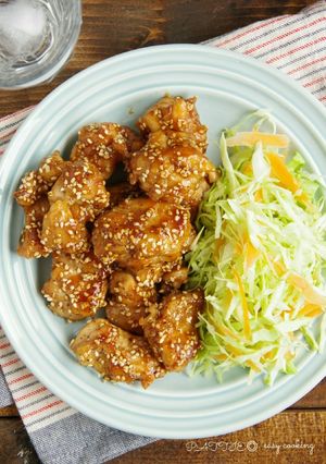 ☆簡単☆ごまたっぷり甘辛鶏もも-レシピのメイン写真
