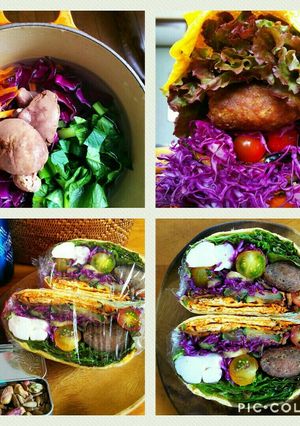 低糖質お弁当♥わんぱくサンド✩スープ✩-レシピのメイン写真