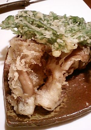 春菊と舞茸の天ぷら-レシピのメイン写真