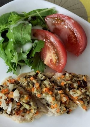 鶏ささみの野菜のせ焼き by 草津市-レシピのメイン写真