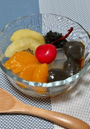 黒ごまあんみつ-レシピのメイン写真