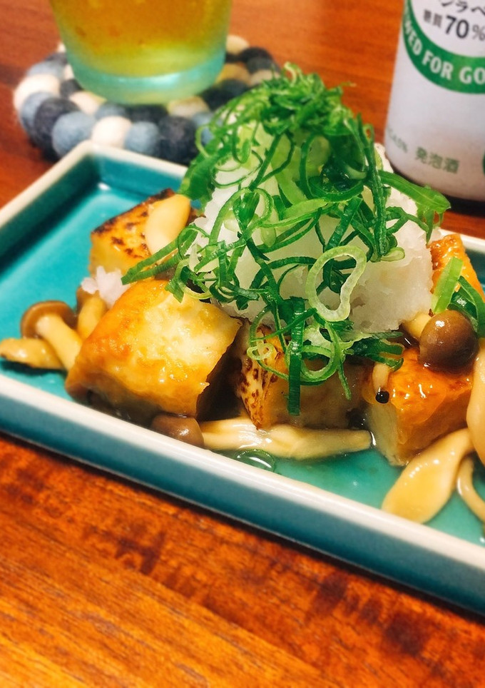 とろり♡厚揚げとしめじの簡単あんかけ-レシピのメイン写真