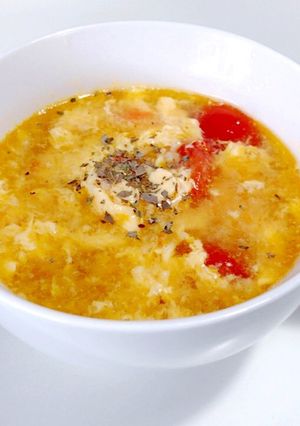 炒めトマトのコンソメスープ:-)-レシピのメイン写真