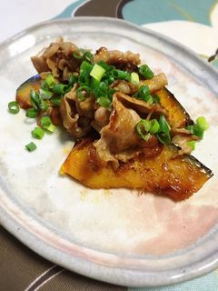 かぼちゃと豚肉の豆板醤炒め♪-レシピのメイン写真
