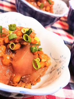 1分★おつまみにも【マグロのおかか納豆】-レシピのメイン写真