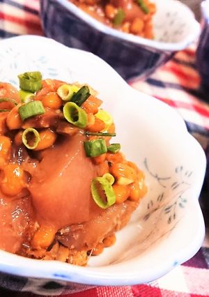 １分★おつまみにも【マグロのおかか納豆】-レシピのメイン写真