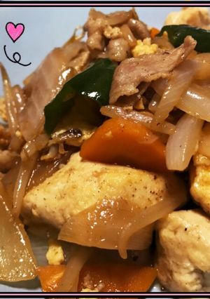 簡単で旨ぃ♡豆腐チャンプルー♡♡-レシピのメイン写真