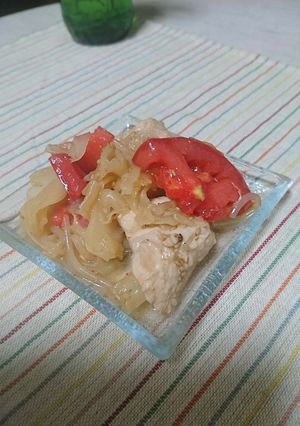 斬新っ。トマトと野菜の煮物？-レシピのメイン写真