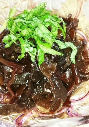 生キクラゲのワサビ醤油和え(o^^o)-レシピのメイン写真