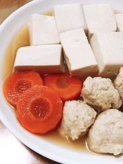 鶏つくねと豆腐の煮物-レシピのメイン写真