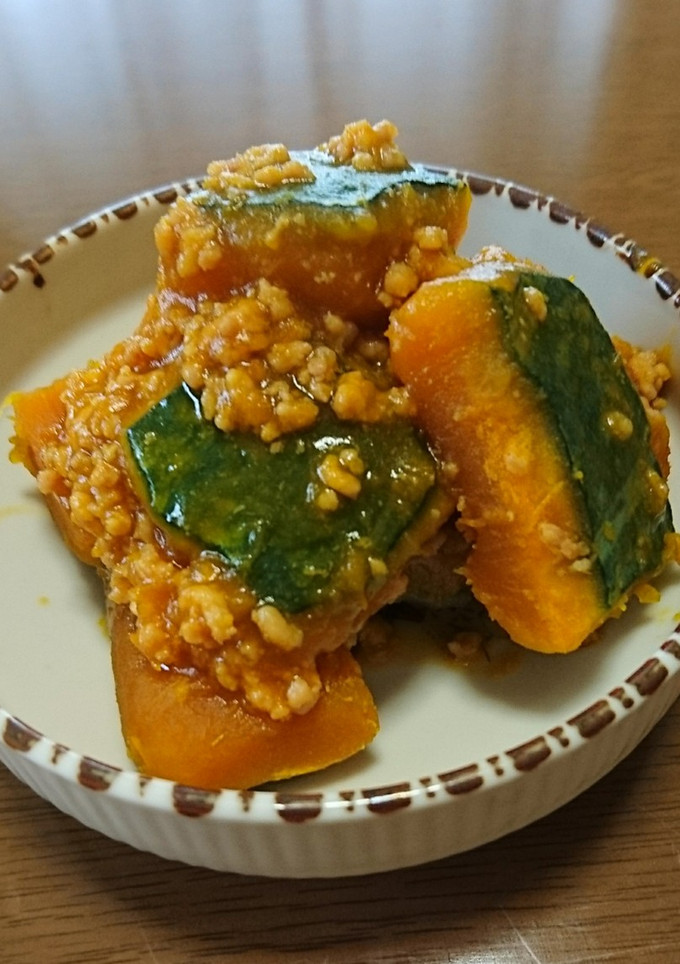 かぼちゃのそぼろ煮-レシピのメイン写真