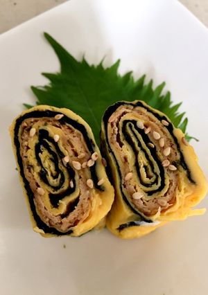 お弁当に♡冷めても美味！稲荷揚げの卵焼き-レシピのメイン写真
