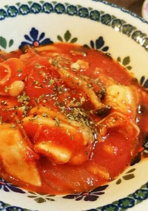 **本格的！簡単チキンのトマト煮**-レシピのメイン写真