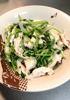 ささみと豆苗の胡麻マヨ和え-レシピのメイン写真