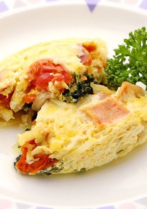 豆腐入り野菜たっぷりキッシュ-レシピのメイン写真