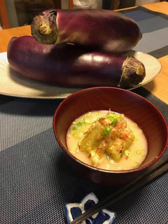 焼きなすのお味噌汁-レシピのメイン写真