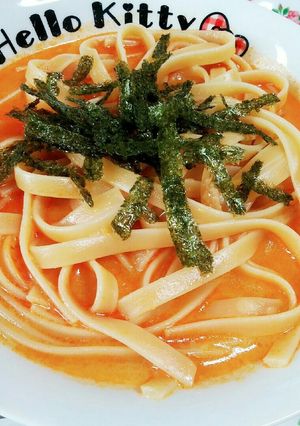 なんちゃって☆めんたいパスタ☆うまい棒～-レシピのメイン写真