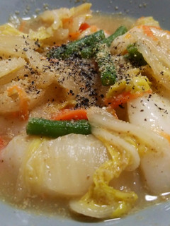 白菜の胡麻和えリメイク☆餅がらめ-レシピのメイン写真
