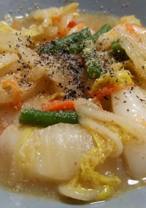 白菜の胡麻和えリメイク☆餅がらめ-レシピのメイン写真