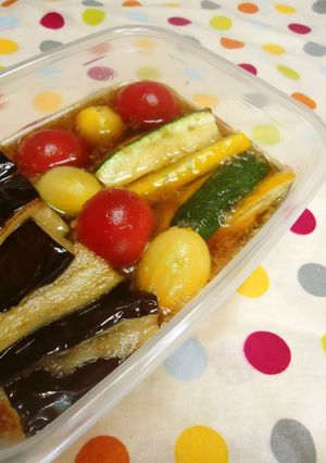 揚げ野菜のめんつゆ生姜～そうめんにも♪-レシピのメイン写真