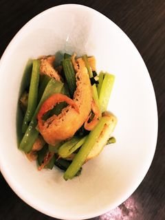 小松菜と油揚げの炒め煮-レシピのメイン写真