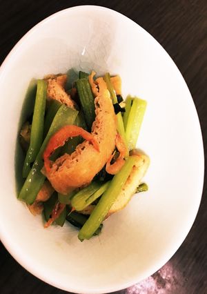 小松菜と油揚げの炒め煮-レシピのメイン写真