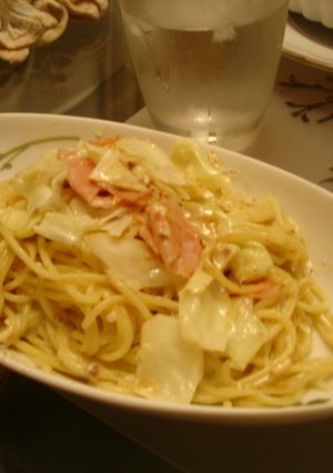 生ハムとキャベツのクリームパスタ-レシピのメイン写真