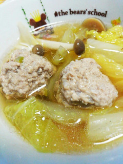白菜と肉団子のあったか和風スープ-レシピのメイン写真