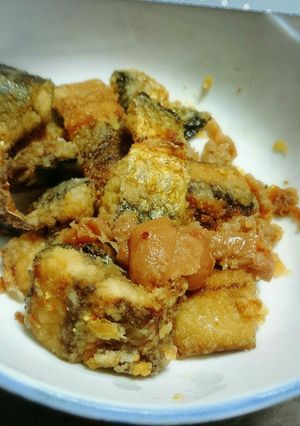 骨まで食べれるさんまの梅にんにく-レシピのメイン写真